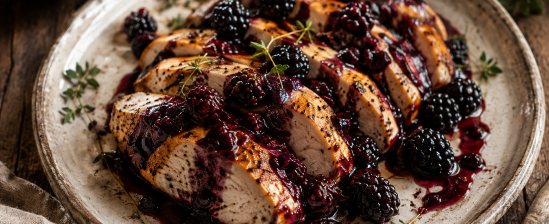 Chicken with Blackberry Sauce